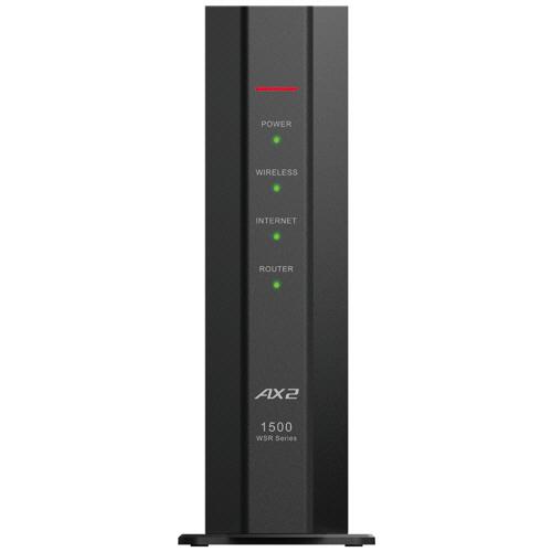 バッファロー　ＡｉｒＳｔａｔｉｏｎ　無線ＬＡＮ親機　１１ａｘ／ａｃ／ｎ／ａ／ｇ／ｂ　１２０１＋３００Ｍｂｐｓ　ブラック　ＷＳＲ−１５００ＡＸ２Ｓ−ＢＫ｜tanomail｜02