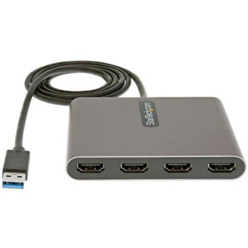 StarTech.com USB 3．0接続クアッドHDMIディスプレイ変換
