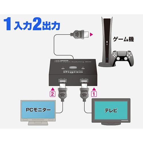 プリンストン Digizo 2ポートHDMI切替器 ブラック PHM−SW201SA 1台 （お取寄品） :3458730:ぱーそなる ...