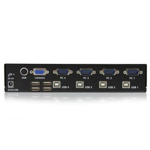 未使用使用品　StarTech.com 4-Port KVM Switch StarTech.com 4ポートシングルVGAディスプレイ対応USB接続