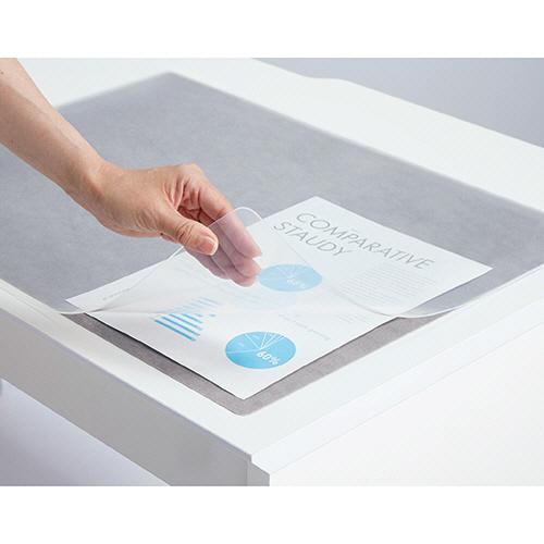 大塚商会 TANOSEE 再生オレフィンデスクマット ダブル（下敷付