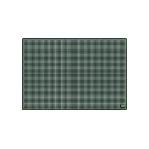 カッティングマット　再生ＰＶＣ製　両面使用　９００×６２０×３ｍｍ　黒／黒　ＣＭ−９０１１　１枚