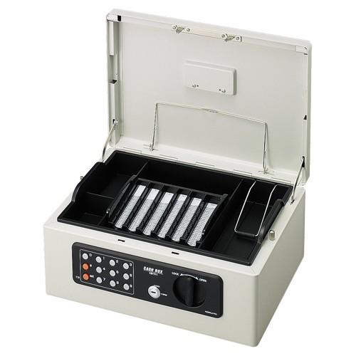 手提げ金庫（テンキー付）　Ａ４　Ｗ３５７×Ｄ２５９×Ｈ１５２ｍｍ　ライトグレー　ＣＢ−Ｔ１１Ｍ　１台（お取寄せ品)_1