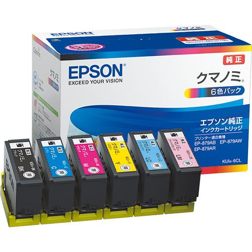 エプソン　インクカートリッジ　クマノミ　６色パック　ＫＵＩ−６ＣＬ　１箱（６個：各色１個）（Yahoo!・ぱーそなるたのめーる）