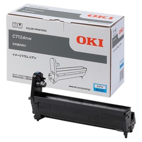沖データ OKI イメージドラム シアン DR−C4CC 1個