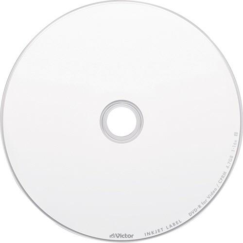 ＪＶＣ　録画用ＤＶＤ−Ｒ　１２０分　１−１６倍速　ホワイトワイドプリンタブル　スピンドルケース　ＶＨＲ１２ＪＰ５０ＳＪ１　１パック（５０枚）｜tanomail｜02