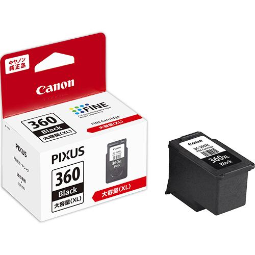 キヤノン　ＦＩＮＥカートリッジ　ＢＣ−３６０ＸＬ　ブラック（大容量）　３７０８Ｃ００１　１個
