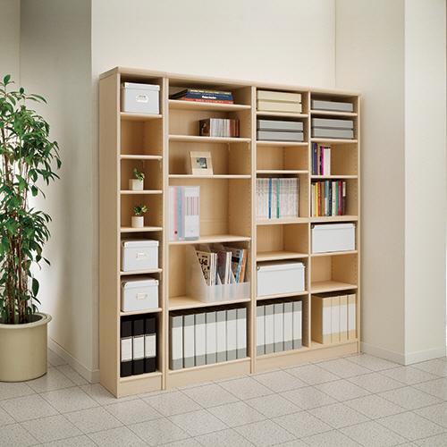 シェルフィット　カラーラック　幅２８６×奥行３１０×高さ１１７０ｍｍ　ホワイト　ＮＣ１２３０（ＷＨ）　１台（直送）_1