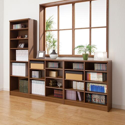 シェルフィット　カラーラック　幅２８６×奥行３１０×高さ１１７０ｍｍ　ダークブラウン　ＮＣ１２３０（ＤＢ）　１台（直送）_1