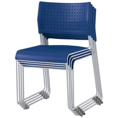 アイリスチトセ スタッキングチェア 樹脂座タイプ グリーン ASL