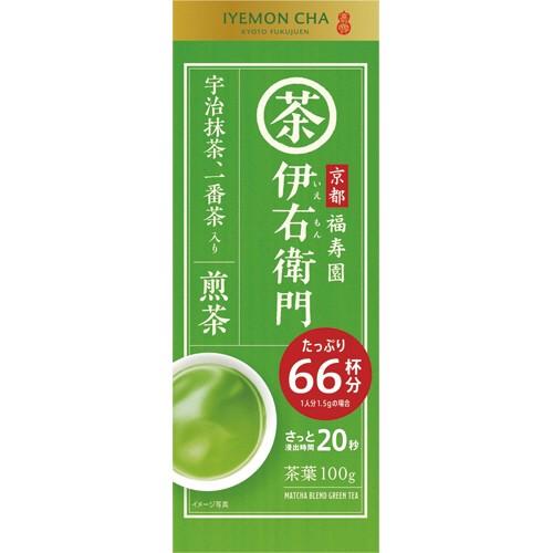 宇治の露製茶　伊右衛門　抹茶入り煎茶　１００ｇ　１袋｜tanomail