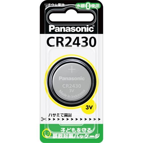 パナソニック　コイン形リチウム電池　３Ｖ　ＣＲ−２４３０Ｐ　１個｜tanomail