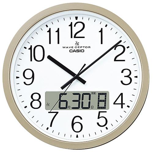 CASIO（カシオ） プログラム電波掛時計 シャンパンゴールド IC