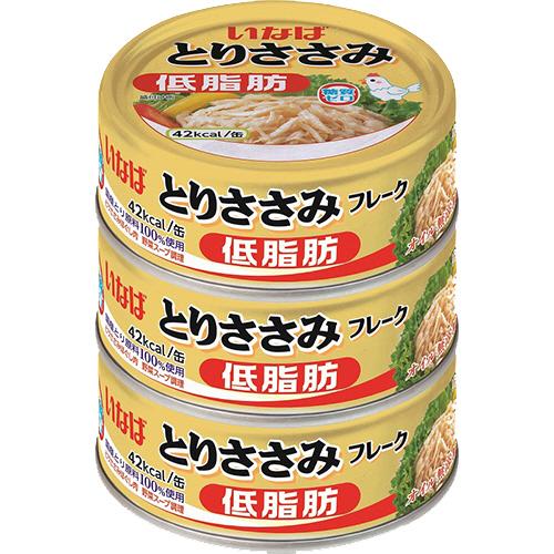 正規販売店 いなば食品 とりささみフレーク ７０ｇ 缶 １パック ３缶 通販