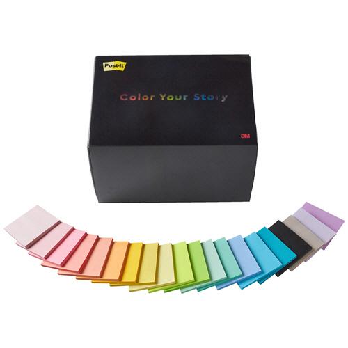 3M ポスト・イット 強粘着ノート マルチカラー 全色パック 75
