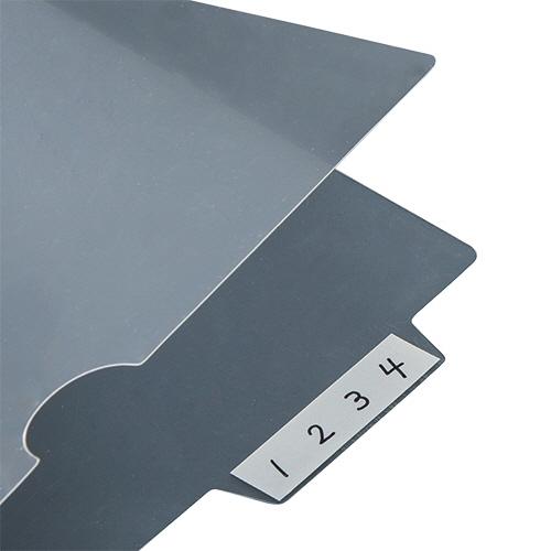 ニックス インデックス付クリアホルダー A4 サイドインデックス付