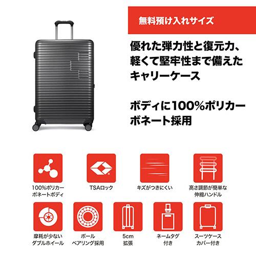 ＳＷＩＳＳ　ＭＩＬＩＴＡＲＹ　ＭＯＴＩＶＡＮ（モティバン）　スーツケース　９９／１１３Ｌ　カーボングレー　ＳＭ−Ｈ３２８Ｐ　ＧＲＡＹ_1
