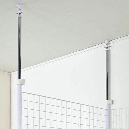 YAMAZEN 突っ張りパーテーション 幅600×奥行50×高さ1665−2955mm ホワイト SP−60(W) 1台 (お取寄せ品)|ぱーそなるたのめーる|02