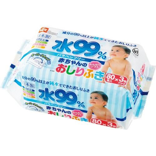 レック 水９９ 赤ちゃんのおしりふき ｅ ４３５ １パック ２４０枚 ８０枚 ３個 ぱーそなるたのめーる 通販 Paypayモール