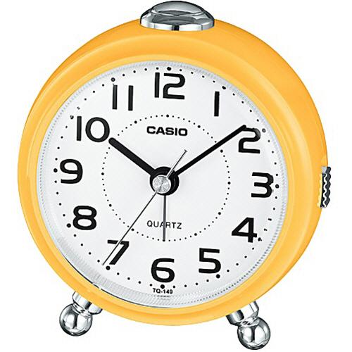 CASIO（カシオ） クオーツ目覚まし置時計 イエロー TQ−149