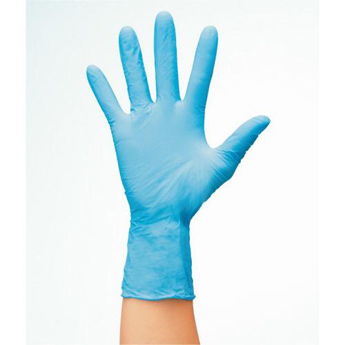 川西工業　ニトリル　使いきり極薄手袋　粉なし　ブルー　ＳＳ　＃２０３９　１箱（１００枚）