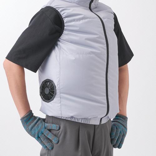 【新品未開封】空調服 KF2SV1-S Sサイズ ダークグレー 山善 山善（YAMAZEN） ファン付きウェア KAZEfit ベストタイプ フル
