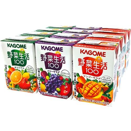 カゴメ　野菜生活１００　３種アソート　１００ｍｌ　紙パック　１ケース（１２本：各種４本）｜tanomail｜02