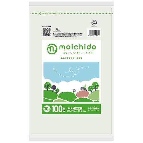 日本サニパック moichido ゴミ袋 半透明 30L 0