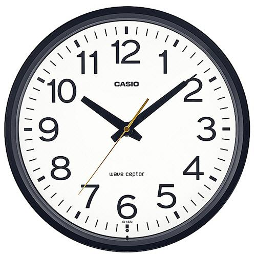 CASIO（カシオ） 電波掛時計 メタリックブラック IQ−482J