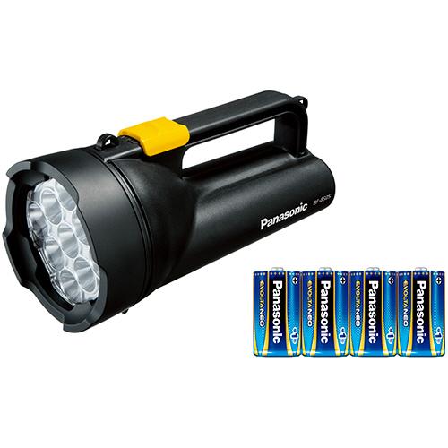 パナソニック ワイドパワーLED強力ライト 乾電池エボルタNEO単1形4本付 黒 BF-BS05N-K 1個 送料無料 Panasonic（パナソニック） ワイドパワーLED強力ライト 乾電池