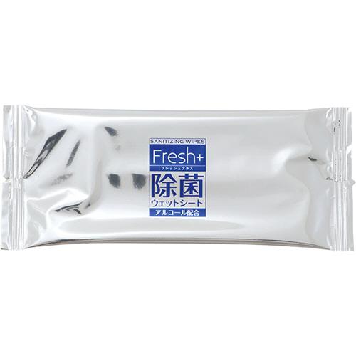 大黒工業　フレッシュプラス　アルコール除菌ウエットシート　１ケース（１０００枚：１００枚×１０パック） の商品画像
