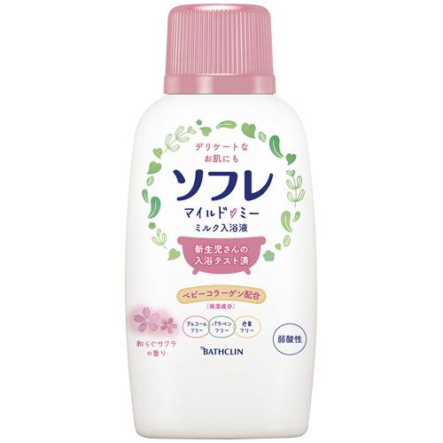 バスクリン ソフレ マイルド ミー ミルク入浴液 和らぐサクラの香り 本体 ７２０ｍｌ １本 お取寄せ品 ぱーそなるたのめーる 通販 Paypayモール