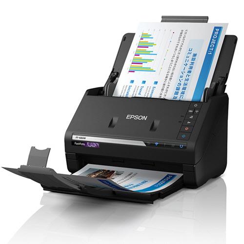 エプソン　シートフィードスキャナー（フォト・グラフィック）　Ａ４　６００ｄｐｉ　両面同時読取　ＦＦ−６８０Ｗ　１台（お取寄せ品)の画像