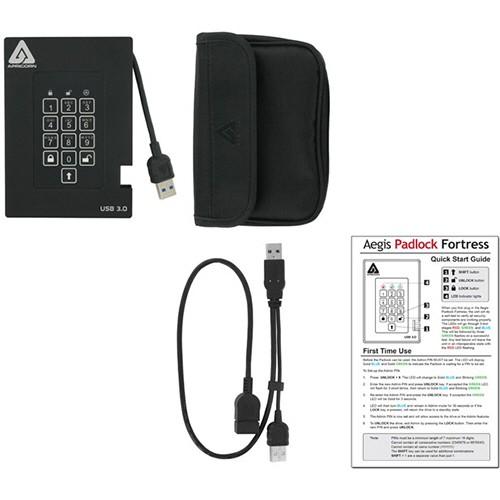 Ａｐｒｉｃｏｒｎ　Ａｅｇｉｓ　Ｆｏｒｔｒｅｓｓ　暗証番号対応ポータブルＨＤＤ　１ＴＢ　Ａ２５−３ＰＬ２５６−１０００Ｆ（Ｒ２）　１台（お取寄せ品)_2