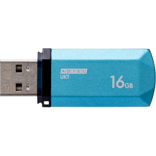 アドテック USB2.0 キャップ式フラッシュメモリ 16GB シャイニングブルー AD−UKTSL16G−U2R 1個|ぱーそなるたのめーる|01