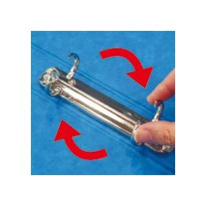 リヒトラブ リングファイル(ツイストリング) A4タテ 2穴 150枚収容 リング内径22mm 背幅27mm 藍 F−847UN−5 1冊|ぱーそなるたのめーる|02