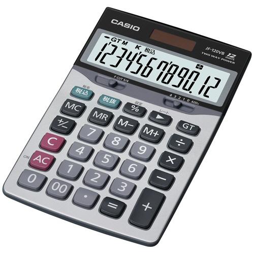 CASIO（カシオ） 卓上電卓 12桁 ジャストサイズ JF−120VB