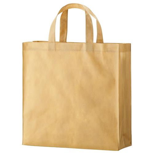 TANOSEE　不織布バッグ　小　ヨコ３２０×タテ３３０×マチ幅１１０ｍｍ　ベージュ　１パック（１０枚） ぱーそなるたのめーる - 通販 -  PayPayモール