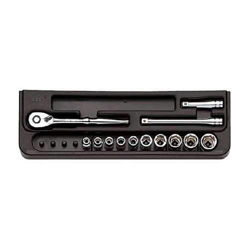 京都機械工具　ＫＴＣ　ソケットレンチセット（１３点）　ＴＢ２１０Ｂ　１セット