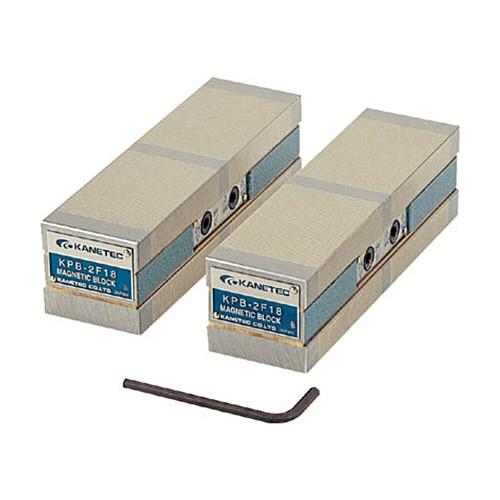 カネテック　両面吸着永磁ブロック　ＫＰＢ−２Ｆ１３　１組（２個）　（メーカー直送品）
