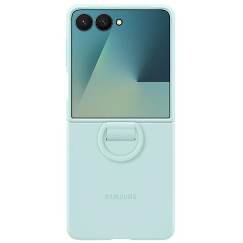 サムスン Galaxy Z Flip7 シリコンリングケース ミント