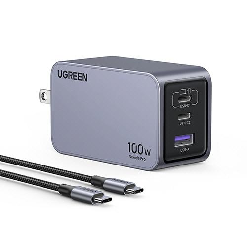ユーグリーン Nexode Pro 100W GaN 急速充電器 USB