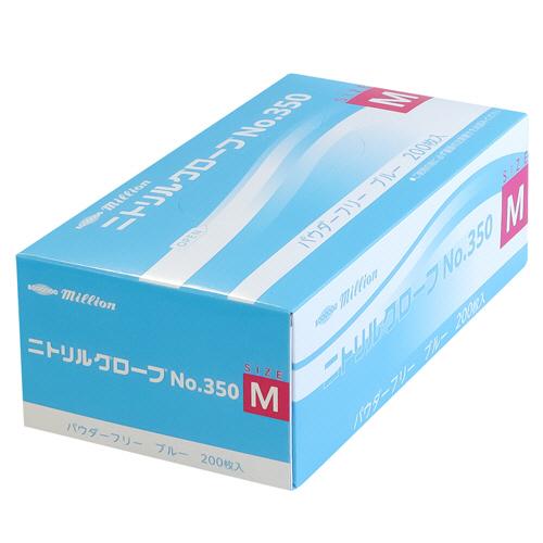 共和 ミリオン ニトリルグローブ No．350 パウダーフリー ブルー