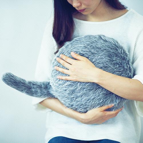 ユカイ工学 Qoobo ハスキーグレー YE−QB001G 1個