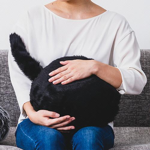 ユカイ工学 Qoobo ハスキーグレー YE−QB001G 1個