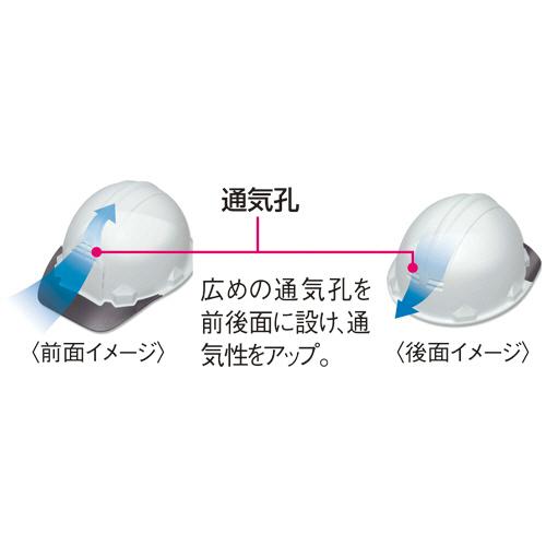 加賀産業　ヘルメット　ＦＰ　白　ＦＰ−１Ｆ−Ｗ２０　１個｜tanomail｜03