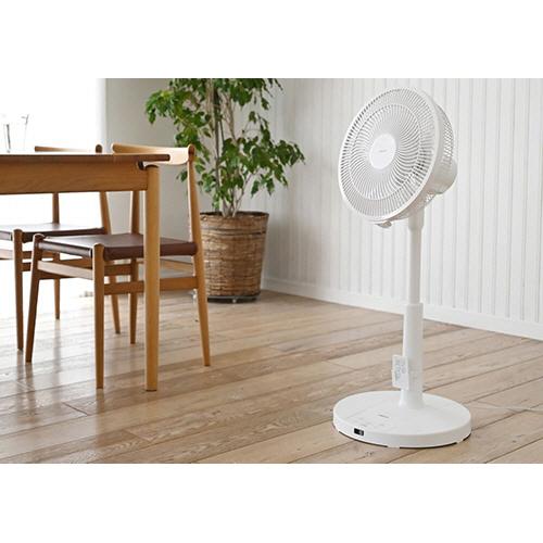 山善（YAMAZEN） DCモーター 30cm リビング扇風機 ホワイト