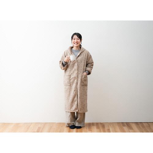 イケヒコ・コーポレーション　着る毛布ラテール　グレー　Ｌ　１着　（お取寄せ品）