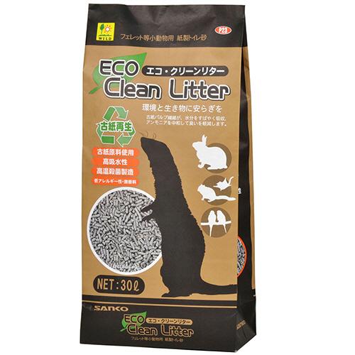 三晃商会　床敷材・トイレ砂　エコ・クリーンリター　３０Ｌ　１パック（お取寄せ品)（Yahoo!・ぱーそなるたのめーる）