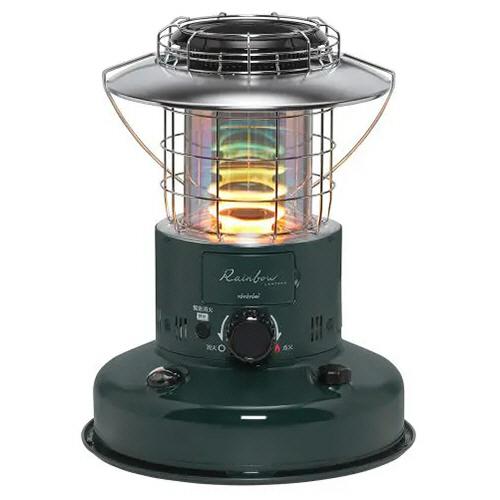 トヨトミレインボーランタンストーブダークグリーンストーブファン付き